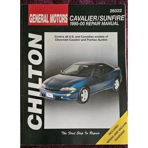 Chilton GM Cavalier Sunfire Repair Manual 1995‑2000 801991145 Total Car Care